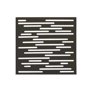 Pannello decorativo per recinzione t.b.t. con linee orizzontali per il giardino.