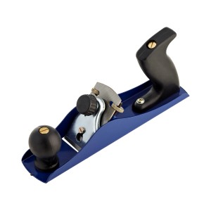 Pialla in metallo LUX Classic, 235 mm, con corpo blu e manico nero.