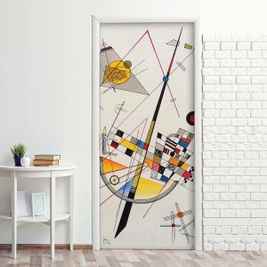 t.b.t. Fotomurale con design astratto di Kandinsky per porte interne.