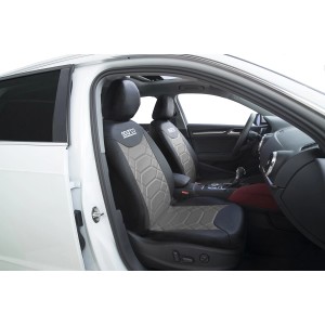 Coprisedili auto t.b.t. grigio/nero per interni auto.