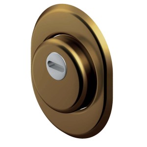 Rosetta per serratura porta color oro per sicurezza porte e finestre.