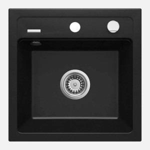Lavello 1 vasca Idrostile Martí 440x184 mm Nero
