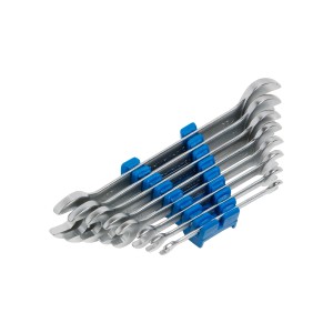 Set di chiavi fisse LUX, 8 pezzi (6-22 mm) in supporto di plastica.