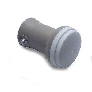 LNB grigio per ricezione satellitare, accessorio video.