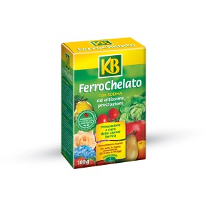 KB FerroChelato concime di ferro per piante da giardino, ortaggi e frutta.