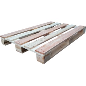 Pallet in legno, pallet a due vie per trasporto e stoccaggio.