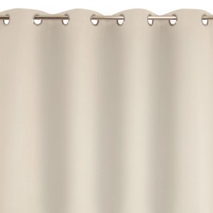 Tenda beige con occhielli, categoria Tende in tessuto.
