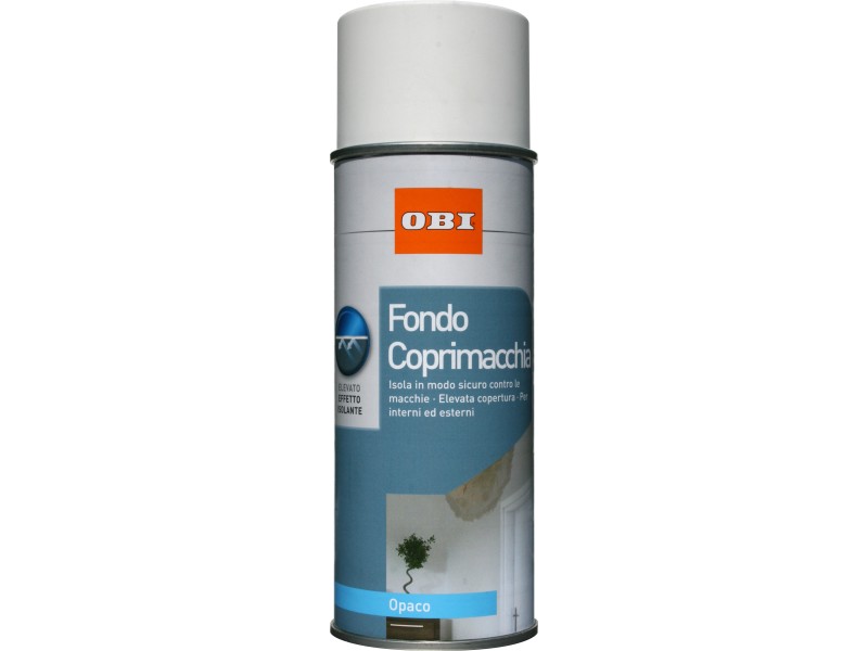 OBI fondo spray Coprimacchia opaco bianco 400 ml