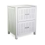 Mobile da esterno in alluminio 2 cassetti bianco 70x54,5x90 cm