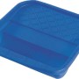 Vaschetta per pittura LUX blu 20x20 cm in plastica con raschietto per rulli.