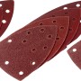 Set di carta vetrata LUX per levigatrice multifunzione, 12 pezzi, grana K40-K180.
