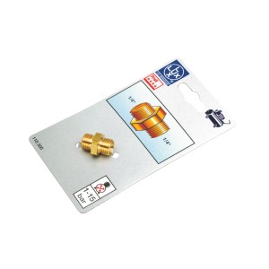 Raccordo doppio LUX 13,2 mm (G 1/4) AG, ottone, per accessori aria compressa.