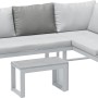 Cuscino schienale grigio 100x70x45 cm per Lipson corner lounge. Aumenta il comfort in giardino.