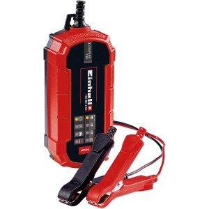 Caricabatterie Einhell CE-BC 2 M con cavo di ricarica e morsetti, rosso/nero.