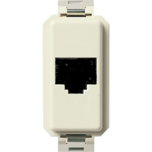 Inserto t.b.t. per tecnologia dati in bianco per serie di interruttori.