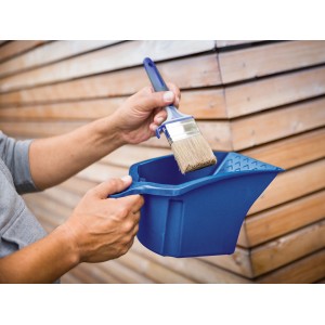 Secchio blu LUX da 2L con pennello per rimuovere la vernice.