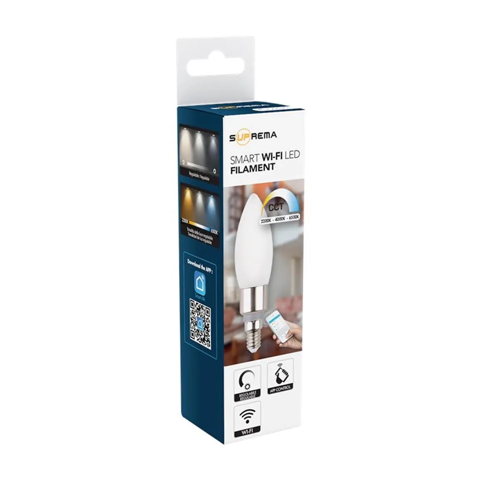 Philips LED Oliva LEDOL40SMCW | Lampadina E14 5.5W, Equivalente A 40W, Luce Bianco Freddo, Durata 15 Anni