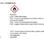 Etichetta di sicurezza per carbonella: Materiale infiammabile, seguire le istruzioni.