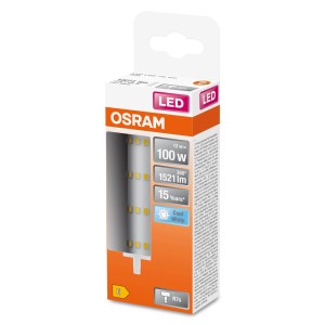 Lampadina speciale LED Osram R7s, 13W, 1521 lumen, Cool White nella confezione.