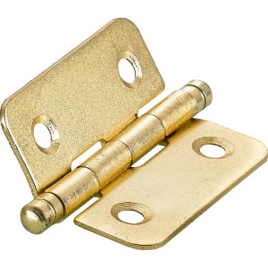 Cerniera decorativa Hettich, 40x35 mm, ottonata, per mobili e porte.