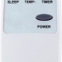 Telecomando per condizionatore portatile KGM 12000-58 con tasti per velocità, temperatura, modalità, timer e accensione.