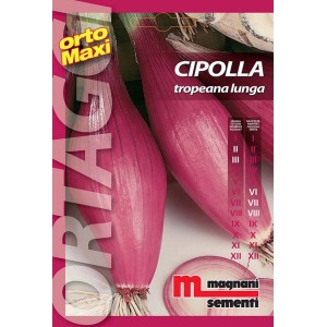 Confezione di semi: Cipolla rossa lunga 'Cipolla Tropeana Lunga' per l'orto.