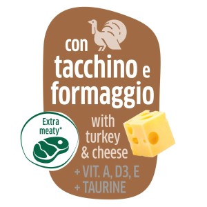 Snack per gatti Mini Sticks con tacchino e formaggio 50 g