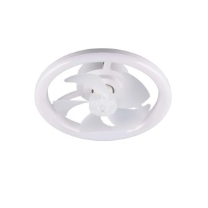 Plafoniera LED con ventilatore Pajala 2600 lm bianco caldo Ø 40x40 cm
