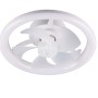 Plafoniera LED con ventilatore Pajala 2600 lm bianco caldo Ø 40x40 cm