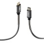 Cavo di ricarica t.b.t. con connettore Lightning e USB-C per interni auto.