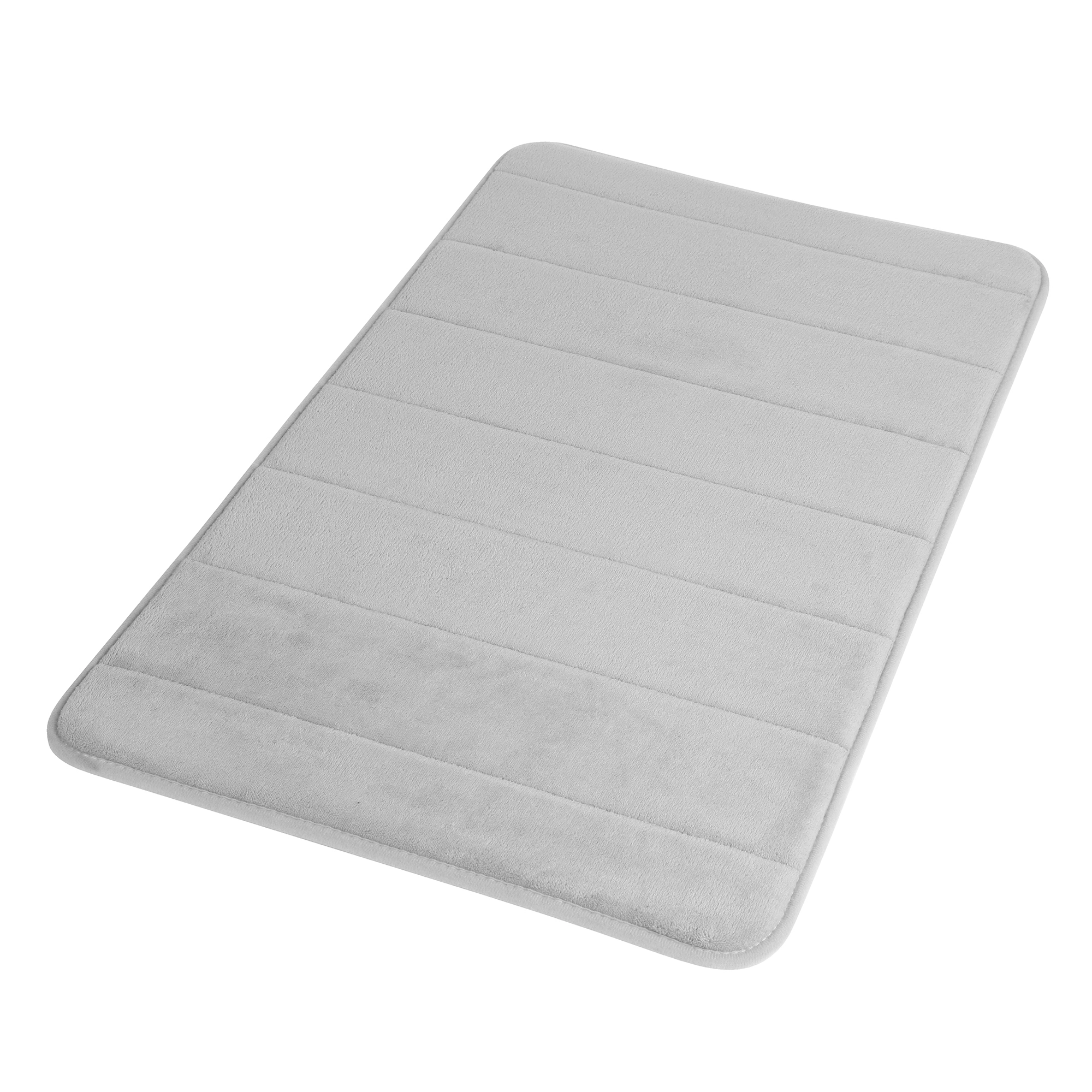 Tappeto bagno memory 50x80 cm grigio chiaro