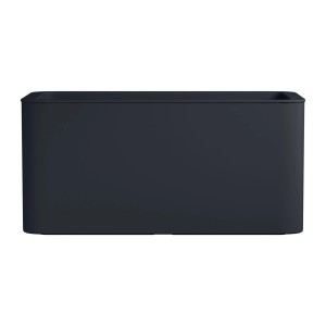Fioriera grigia Florus Jive Terrace, 78x39cm, in plastica con serbatoio d'acqua.