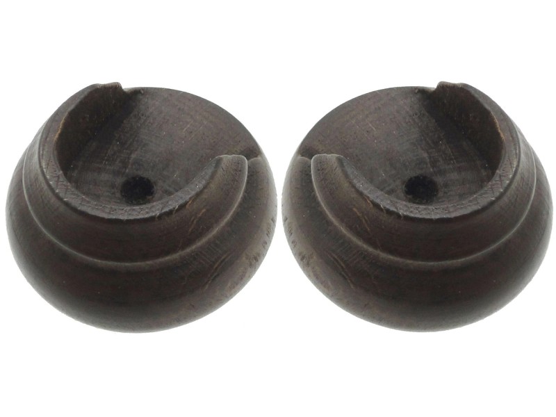 Staffa Per Bastone Tenda In Legno - Rosetta Diametro 35mm, Colore Olmo, Supporto Per Tende E Appendiabiti - Foto 10