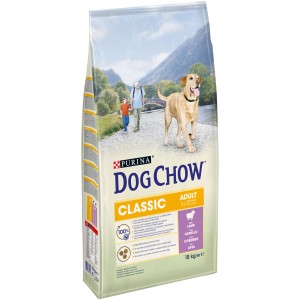 Purina Dog Chow Classic Adult cibo secco per cani con agnello, sacco da 10kg.