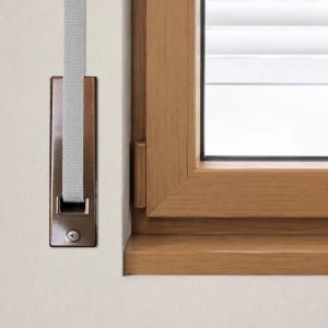 Placca copriavvolgitore alluminio interasse 185 mm bronzo