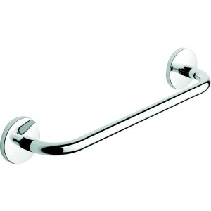 Portasciugamani cromato per montaggio a parete.