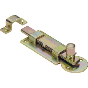 Catenaccio a pomello Hettich zincato (25x80mm) per ante di mobili e cancelli da giardino.