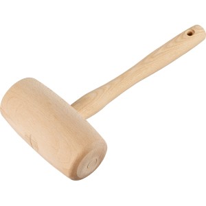 Mazzuola in legno LUX Comfort, 410g, con manico in frassino e testa in faggio.