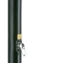 Doccia solare Gre in PVC nero da 25 l con design curvo e miscelatore monocomando per giardino o piscina.