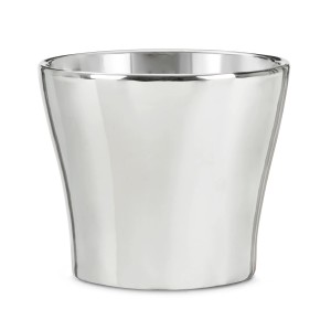 Scheurich portavaso 808, Ø 11 cm, Mirror Silver, in ceramica.