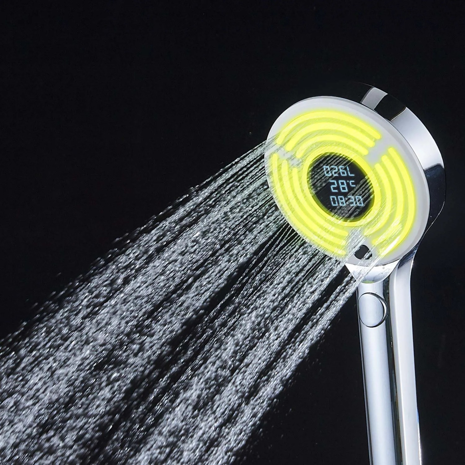 Doccia Sense 3 getti con display digitale e LED cromo_4