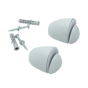 Set di supporti per mensole t.b.t. con viti e tasselli per montaggio a parete.