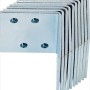 10 staffe angolari zincate 40x40x40 mm per costruzioni in legno.