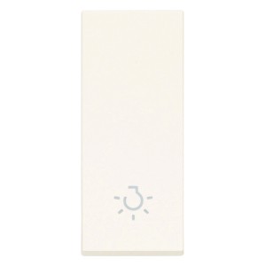 Inserto interruttore luce t.b.t., color crema.