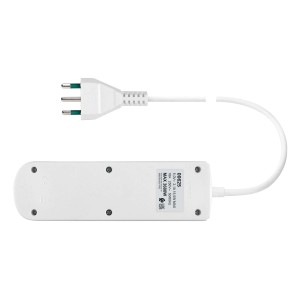 Multipresa t.b.t. bianca con spina e cavo