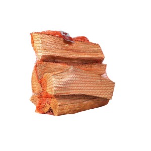 Legna da ardere in rete, combustibile per serate accoglienti.