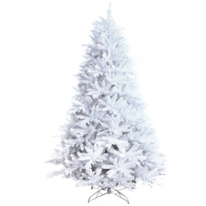 Albero di Natale artificiale bianco di t.b.t. per decorazioni festive.