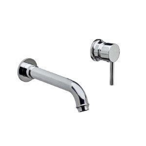 Rubinetto per lavabo e bidet t.b.t. cromato da parete.