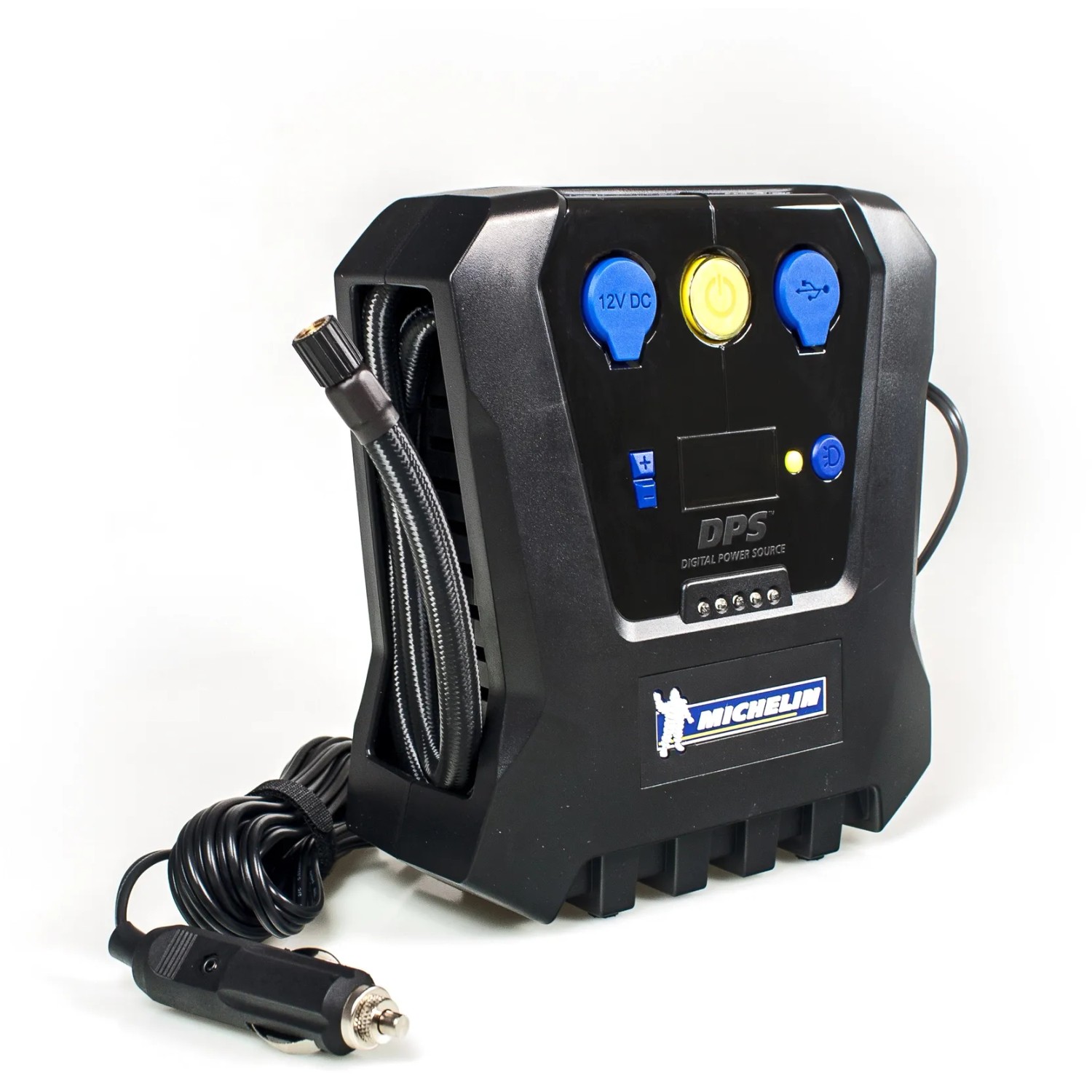 Michelin DPS Digital Power Source, un compressore per auto con connessione 12V DC.