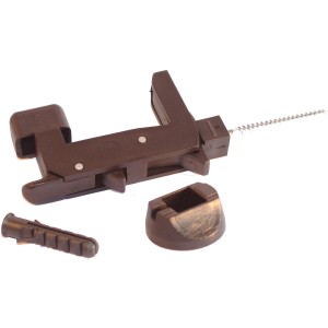 Set connettore per mobili t.b.t., marrone, include tassello e vite per cerniere metalliche.